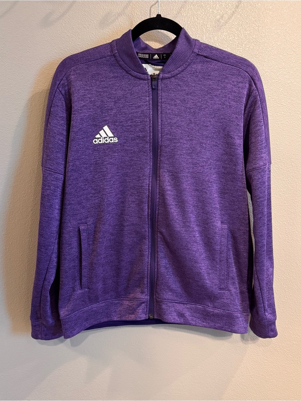 adidas Purple Full-Zip Kids Jacket